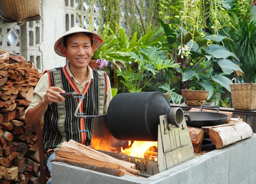 Workshop Cà phê rang củi